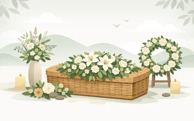 Natural Funeral Flower Arrangements