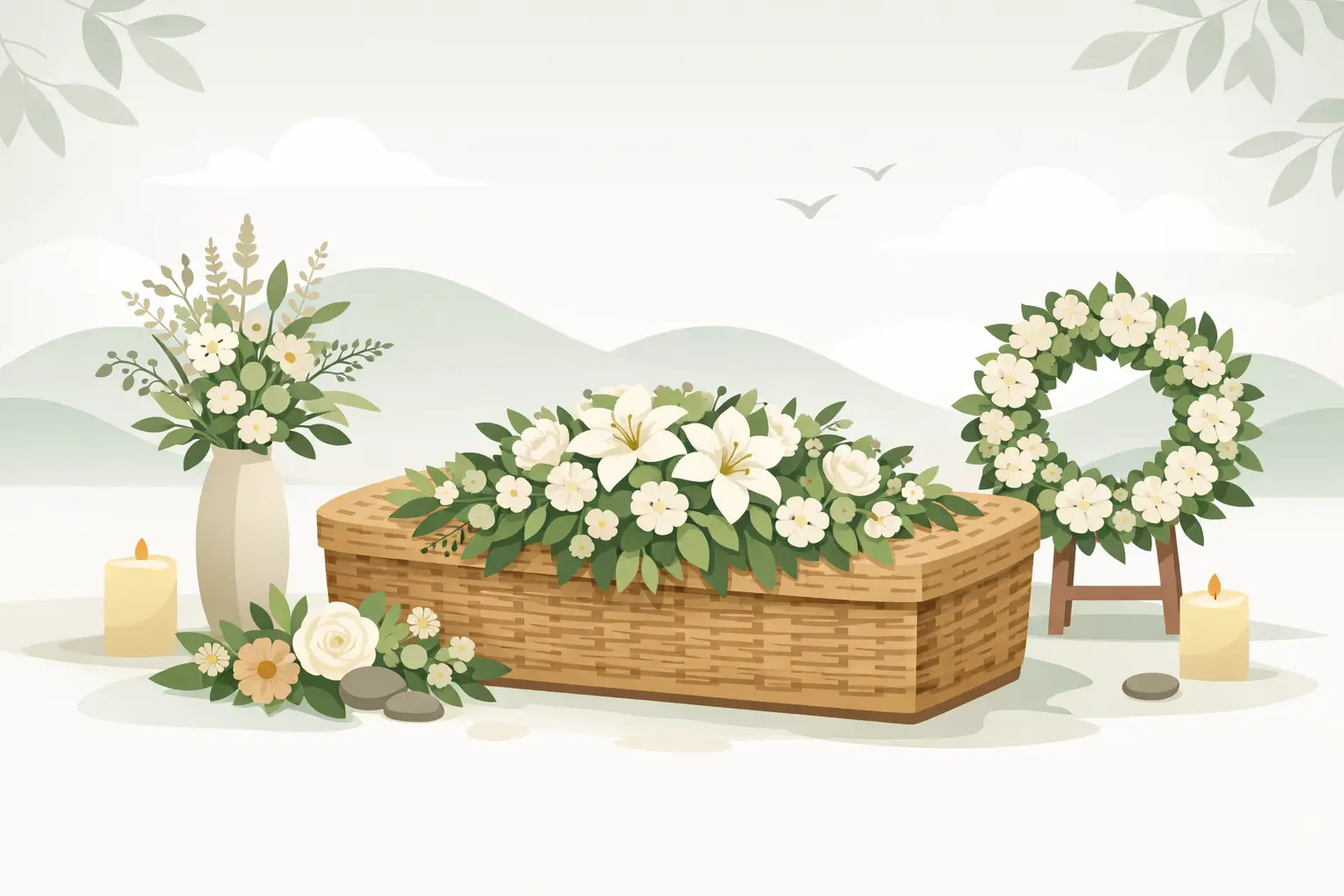 Natural Funeral Flower Arrangements Natural Funeral Flower Arrangements
