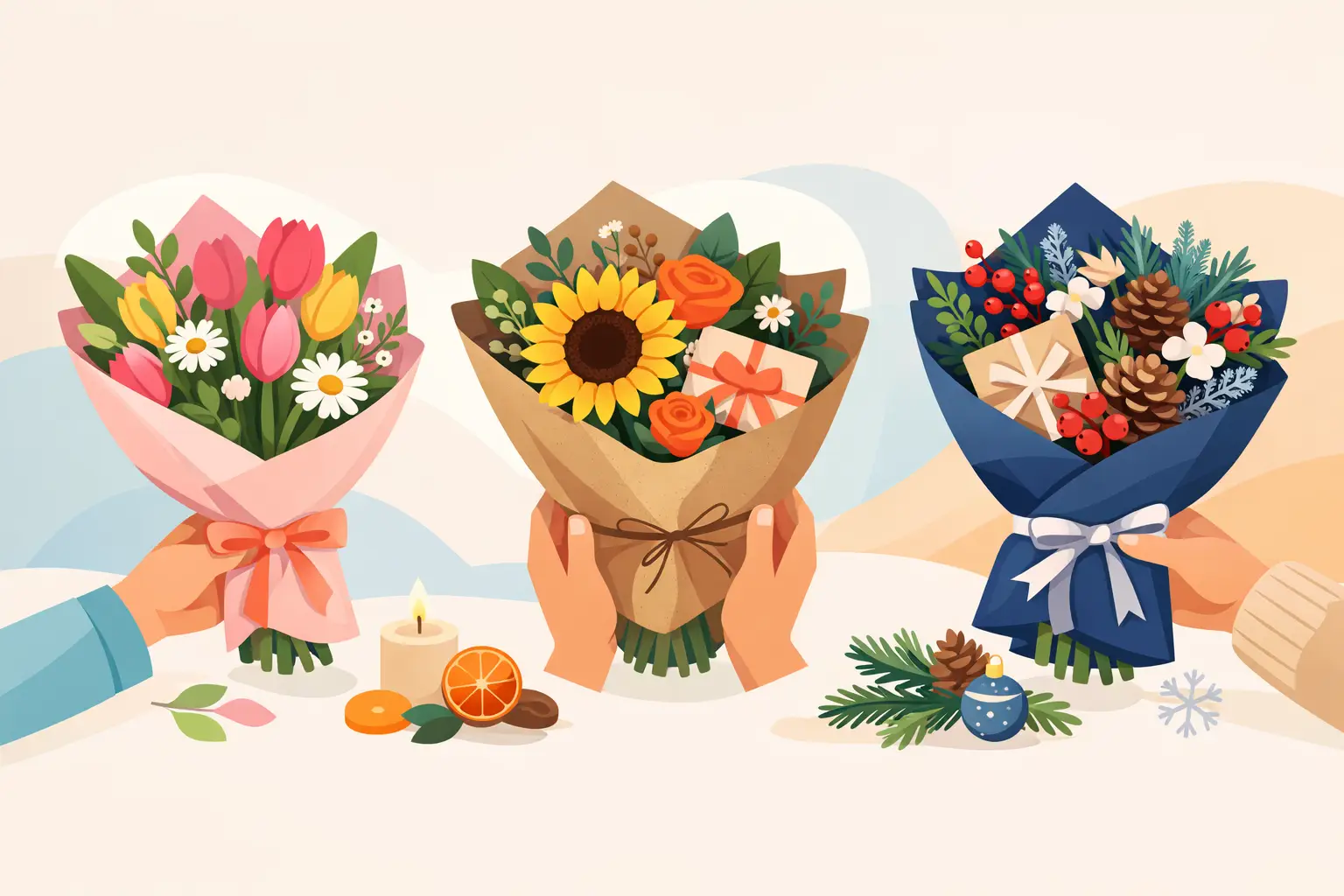 Seasonal Gift Bouquets That Feel Personal Seasonal Gift Bouquets That Feel Personal