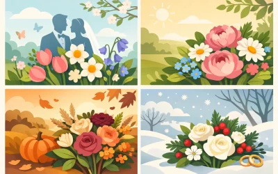 Seasonal Wedding Flowers UK by Season