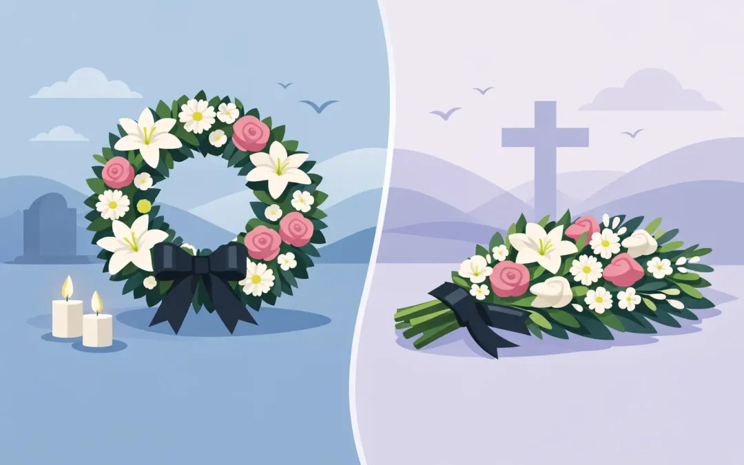 Wreath vs Sheaf Funeral Flowers: Which to Choose?