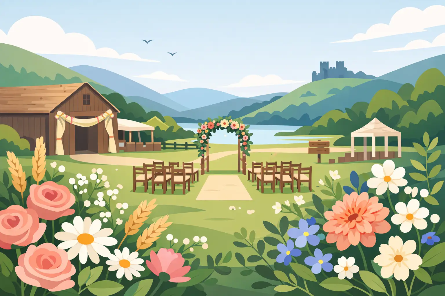 Best Flowers for Country Weddings in Derbyshire