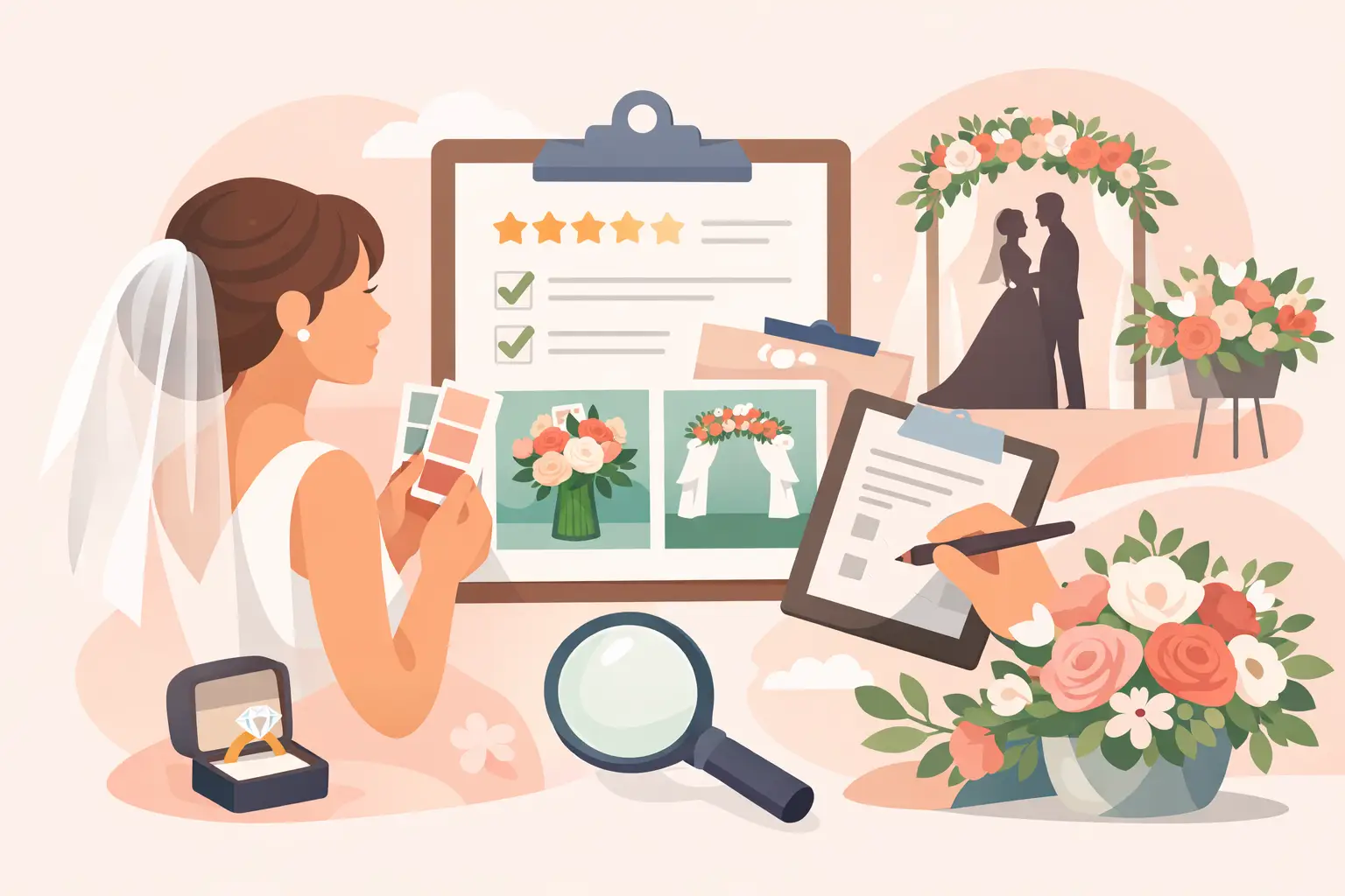 Wedding Florist Reviews: What to Look For