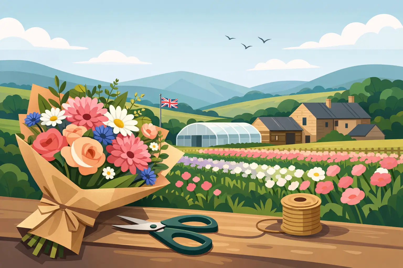 Why Choose a British Grown Bouquet in Derbyshire? Why Choose a British Grown Bouquet in Derbyshire?
