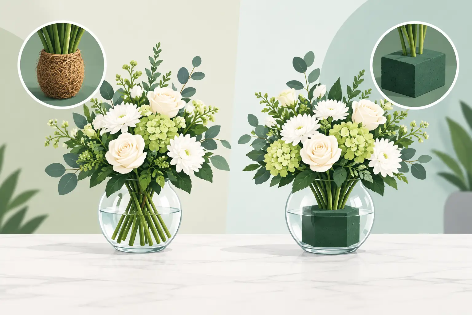Foam Free Versus Floral Foam: What Changes? Foam Free Versus Floral Foam: What Changes?